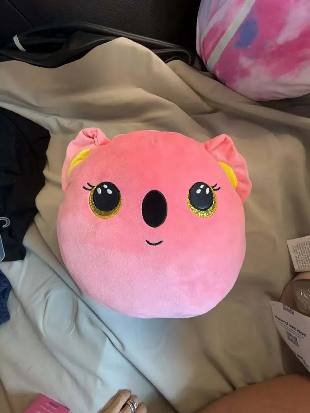 Ty Squishy Beanies Poppy the Pink Koala‎ Squish-a-Boo Plush